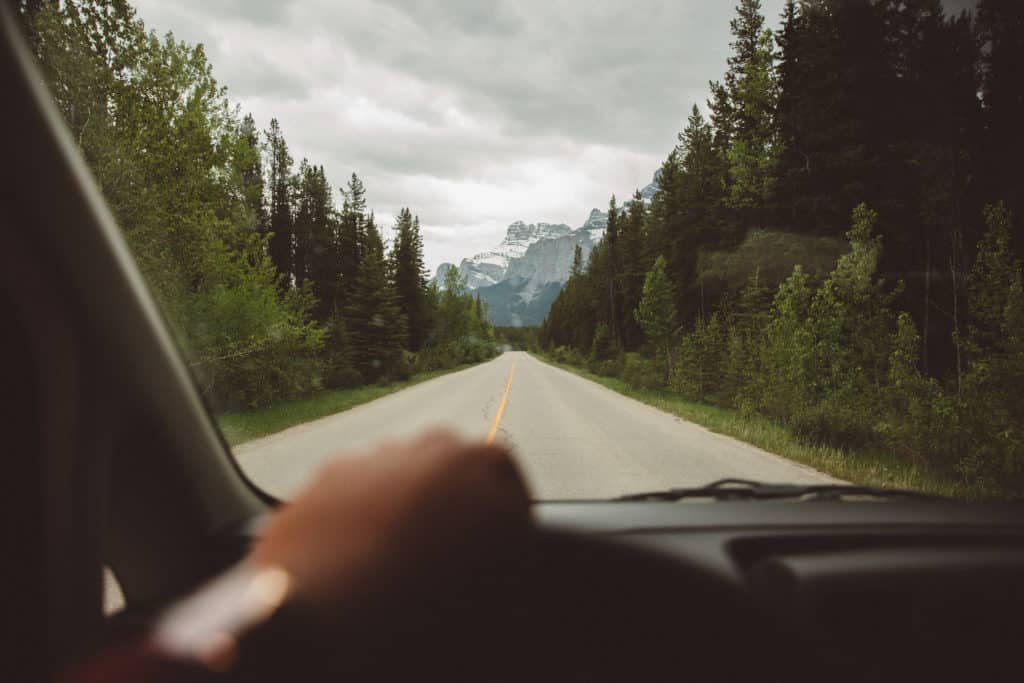 Driving Through Banff National Park - TheMandagies.com
