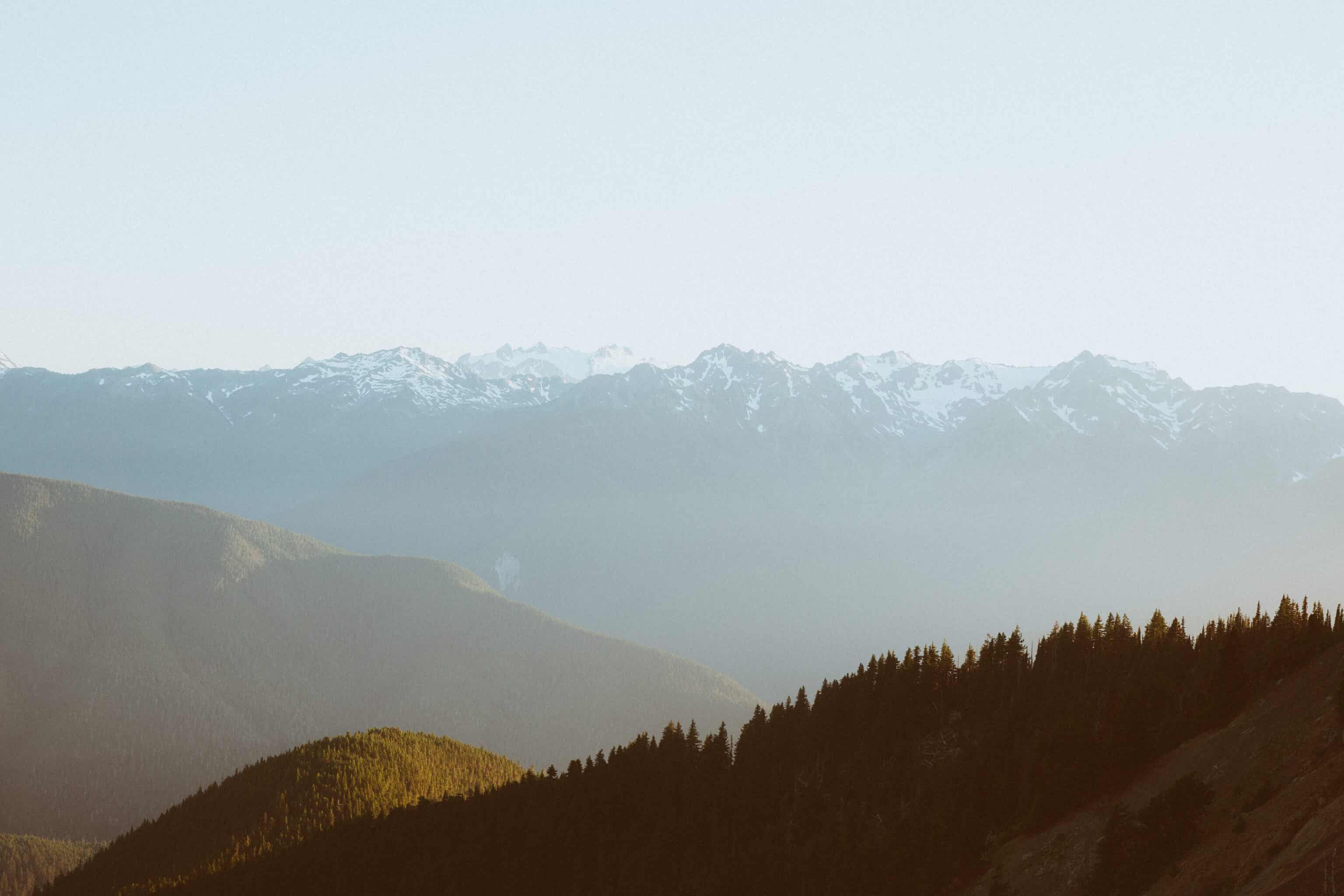 Hurricane Ridge at Sunset