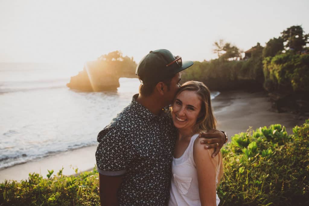 Emily and Berty Mandagie at Tanah Lot, Bali, Indonesia - TheMandagies.com