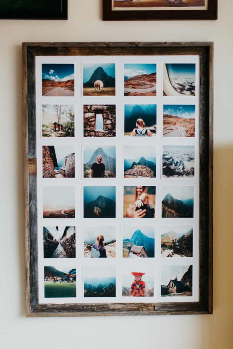 travel gallery wall