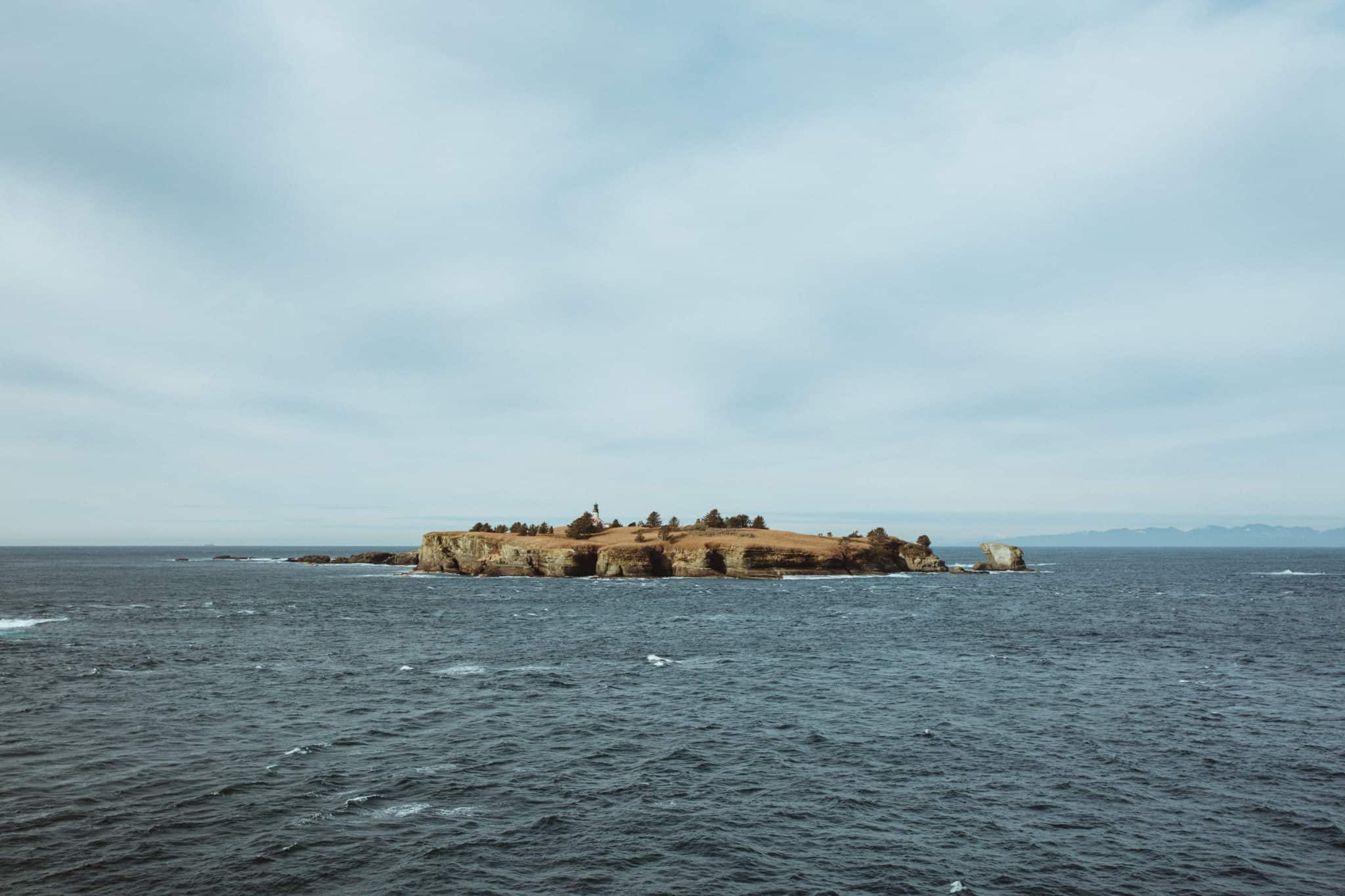 View of Tatoosh Island at Cape Flattery - TheMandagies.com