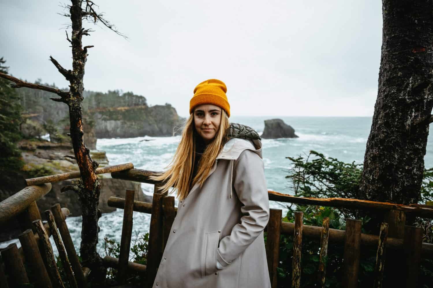 Emily Mandagie portrait at Cape Flattery - TheMandagies.com