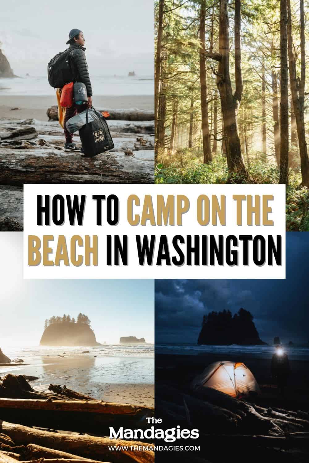 Camping On The Beach in Washington - TheMandagies.com