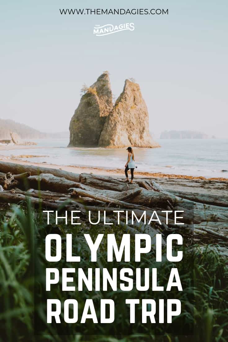 Oceans, rainforest, hot springs, hikes, and more! Because we love this area of Washington so much, we wanted to create an itinerary that lets you see everything! Read on to explore our ultimate Olympic Peninsula road trip itinerary, and how you can have your best adventure yet! #olympicpeninsula #roadtrip #PNW #washington #weekend #pacificnorthwest #coast #rainforest #hike #kayak #camping #beach