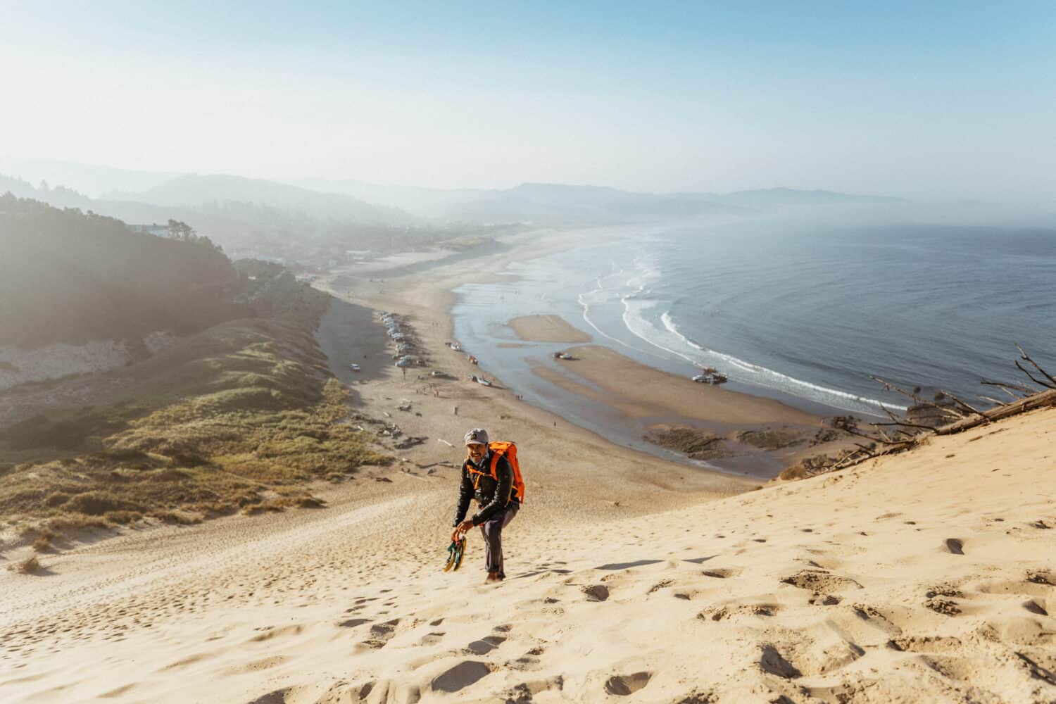 Hiking the Dune at Cape Kiwanda