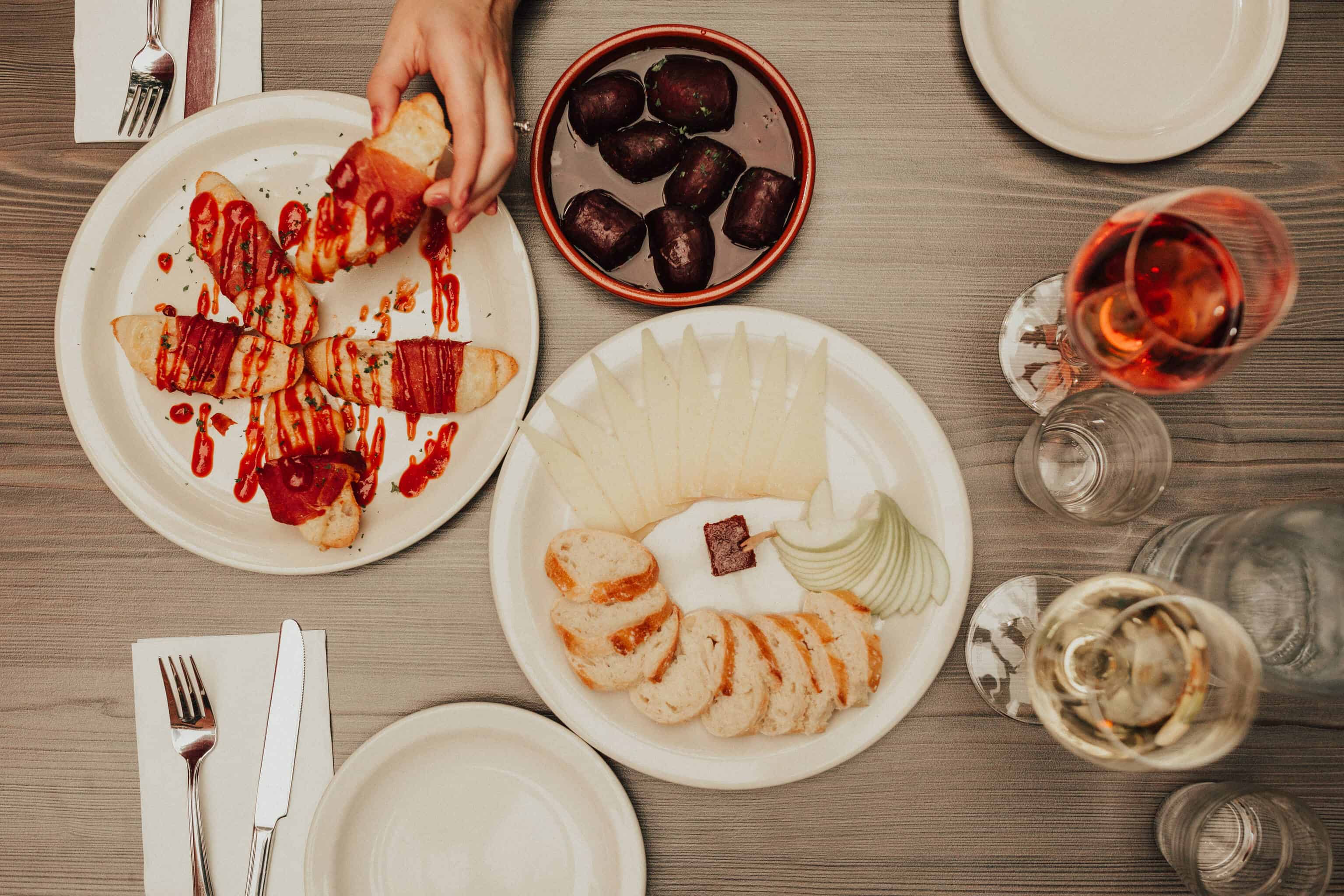 Basque Market Food Flatlay, Boise Idaho