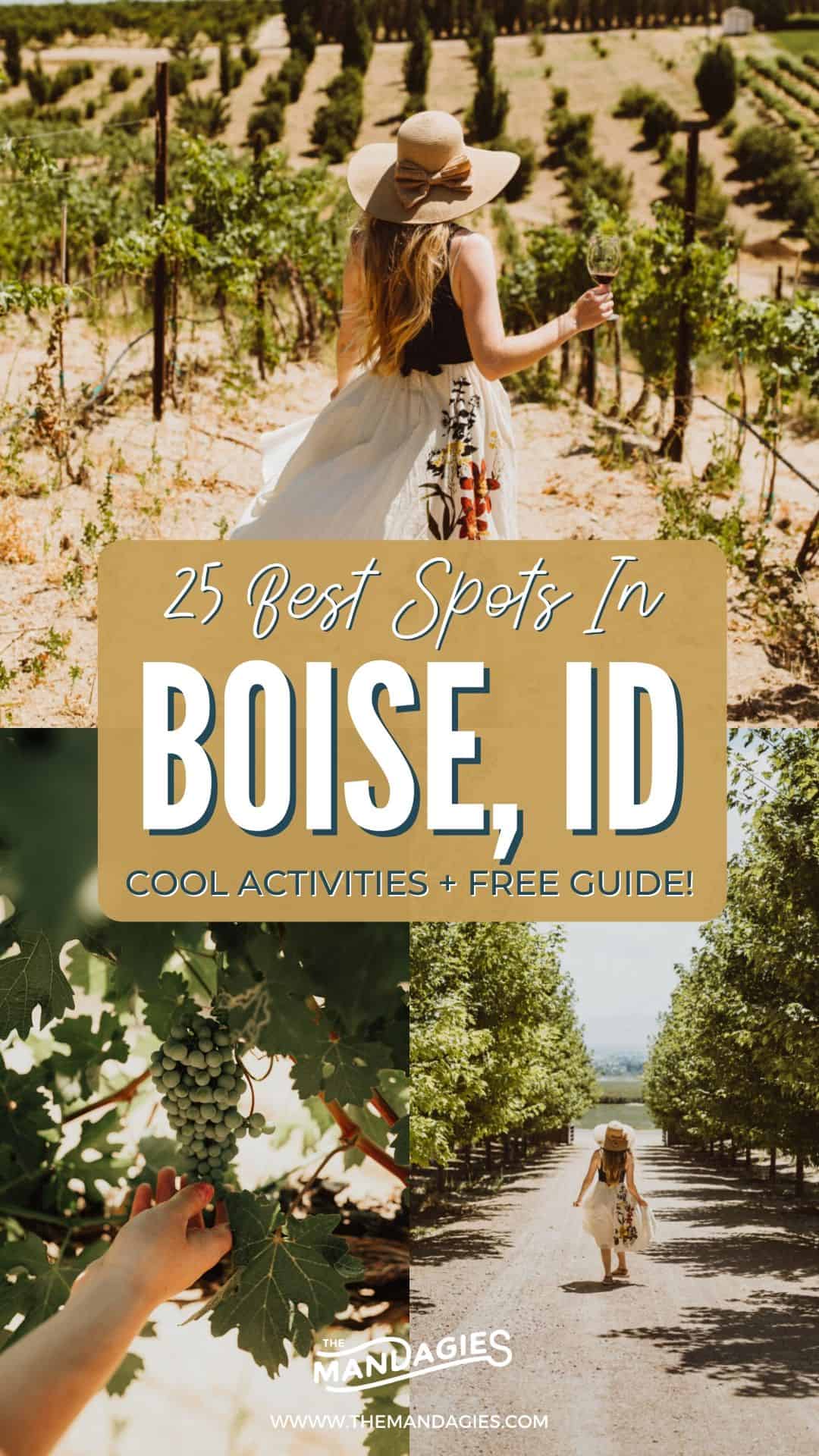 Wondering what cool things do to in Boise, Idaho are? We're sharing the ultimate Boise, Idaho bucket list, complete with restaurants, best hikes, day trips from Boise, and so much more! Save this post for your next epic trip to Boise, Idaho! #boise #idaho #southwestidaho #gemstate #travel #USAtravel #roadtrip #explore #hiking #hotsprings