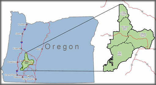 Umpqua National Forest Map - Oregon Forest Service