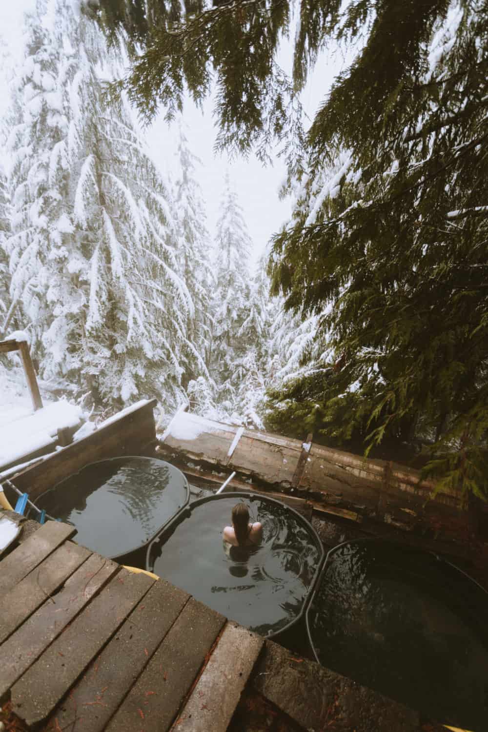 Looking for a winter getaway? Look no further that this dense-forest scenic hot springs in the cascade mountains of Washington! Read of to find out how to get here and get relaxing right away! TheMandagies.com