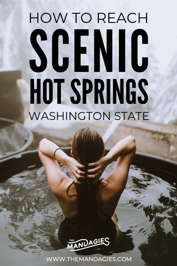 Discover Washington's Secret Mountain Hot springs! We're sharing exactly hot to find this amazing hike, what to expect, and beautiful hot springs photos in the forest! Don't miss out - save this post for your next hike! #washington #hotsprings #hiking