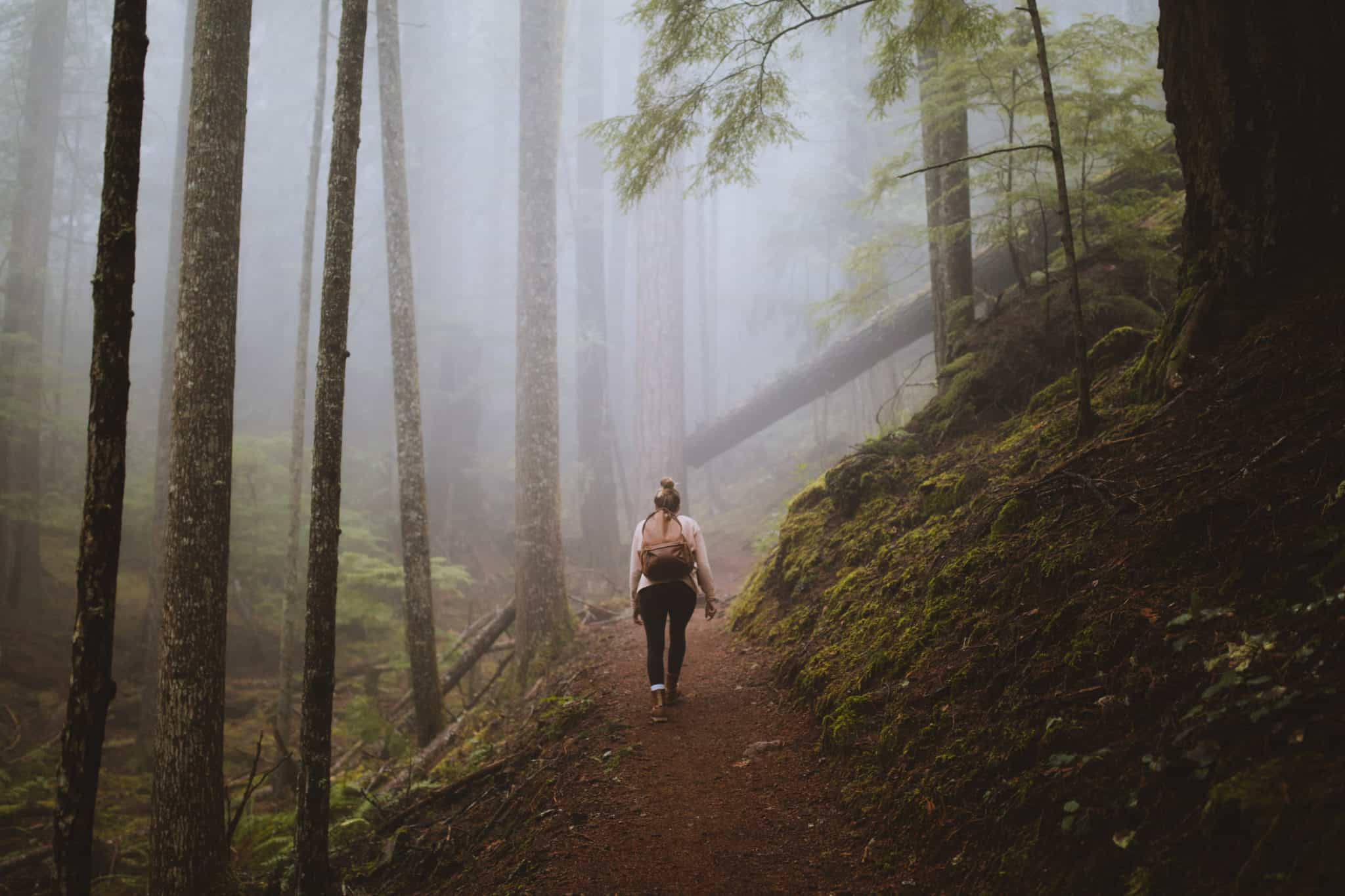 Mount Storm King girl on trail