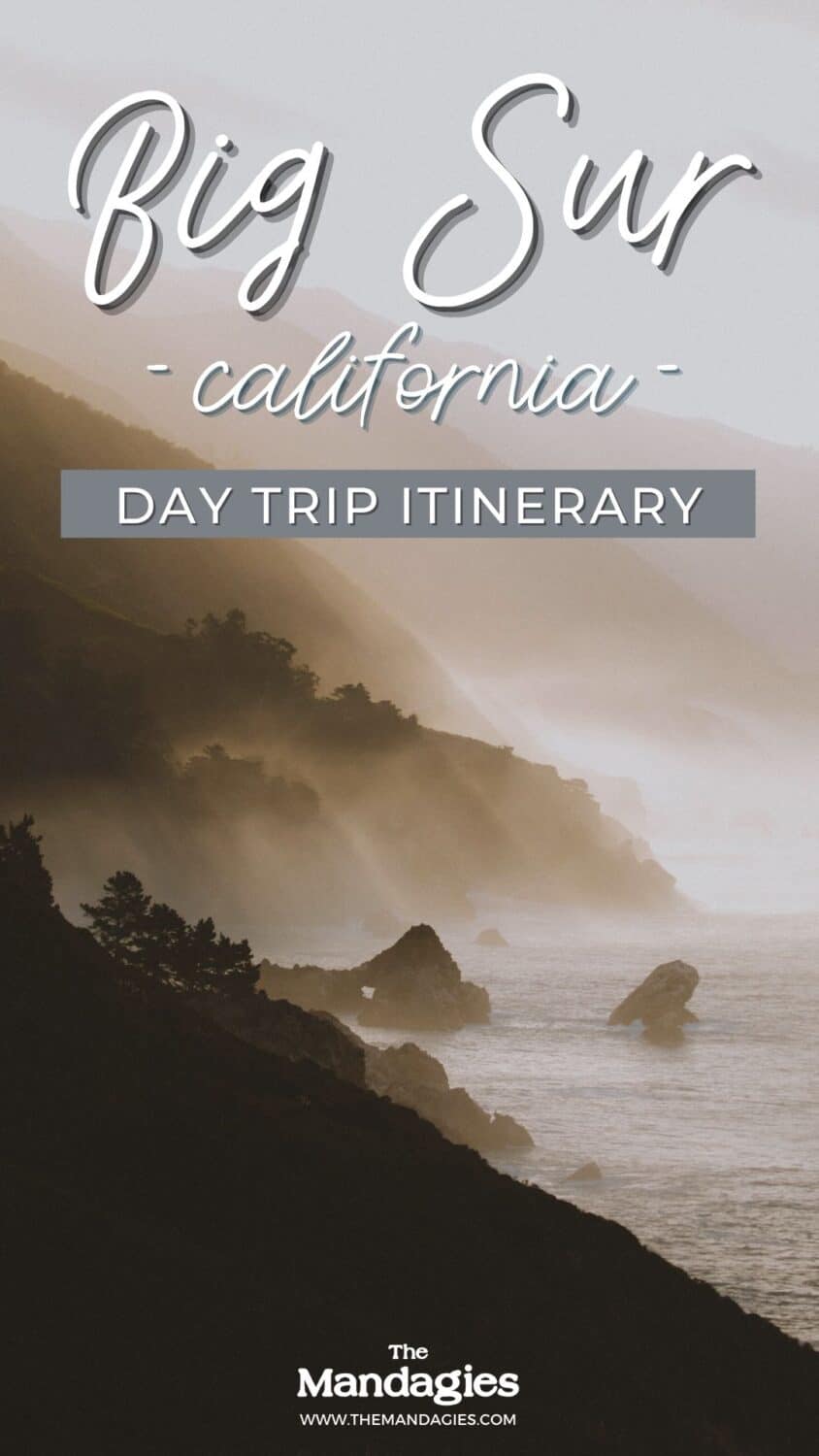 Ready to plan the best day trip to Big Sur State Park? This stunning park on the California Coast is an easy day trip from San Francisco - perfect for adventure lovers! Save this post for inspiraiton to McWay Falls | Pfeiffer Beach | Carmel By The Sea |Bixby Creek Bridge #california #pacificcoasthighway #Bigsur #Roadtrip #pacificocean #hiking #camping #sunrise #travelcalifornia #travel #USAtravel #usa #photography #sunset #PNW #pacificnorthwest