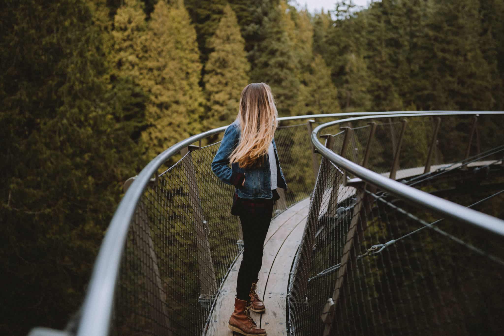 Emily at Capilano Suspension Bridge Park