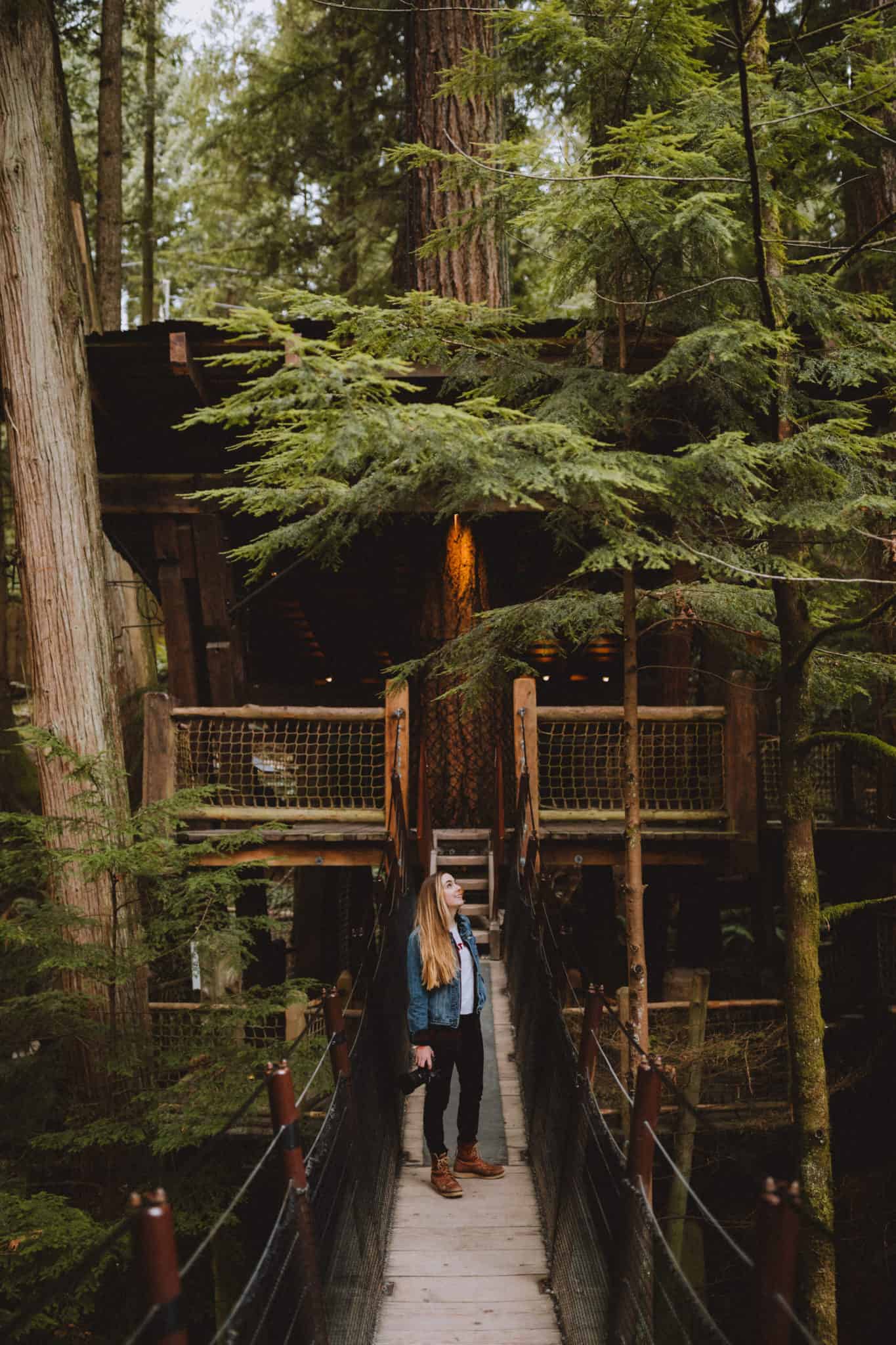 Emily at Capilano Suspension Bridge Park