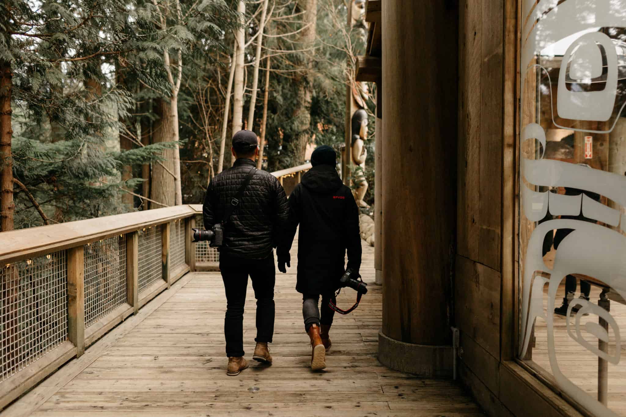 Berty and Jeffrey at Capilano Suspension Bridge Park