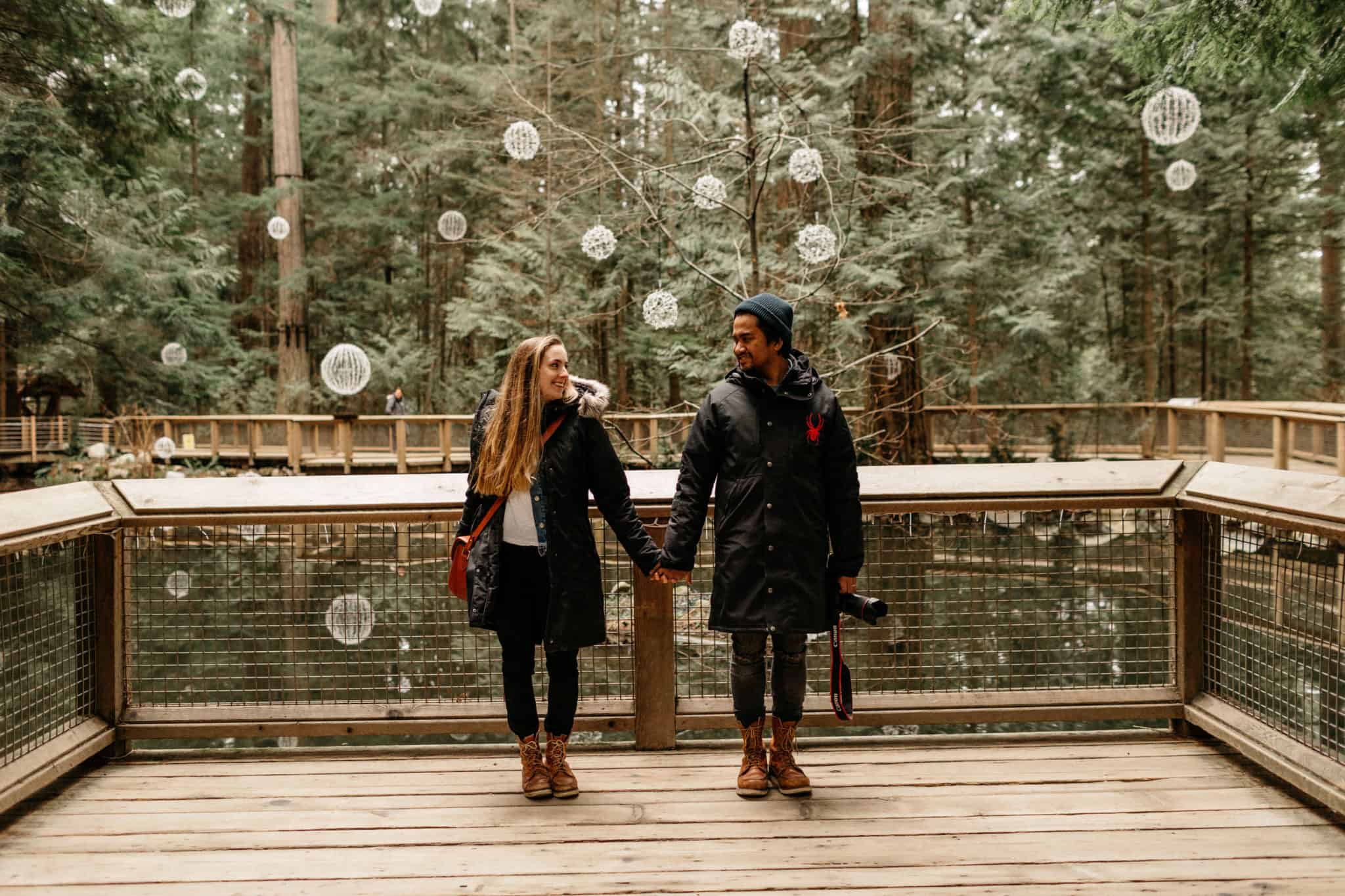 Emily and Berty at Capilano Suspension Bridge Park