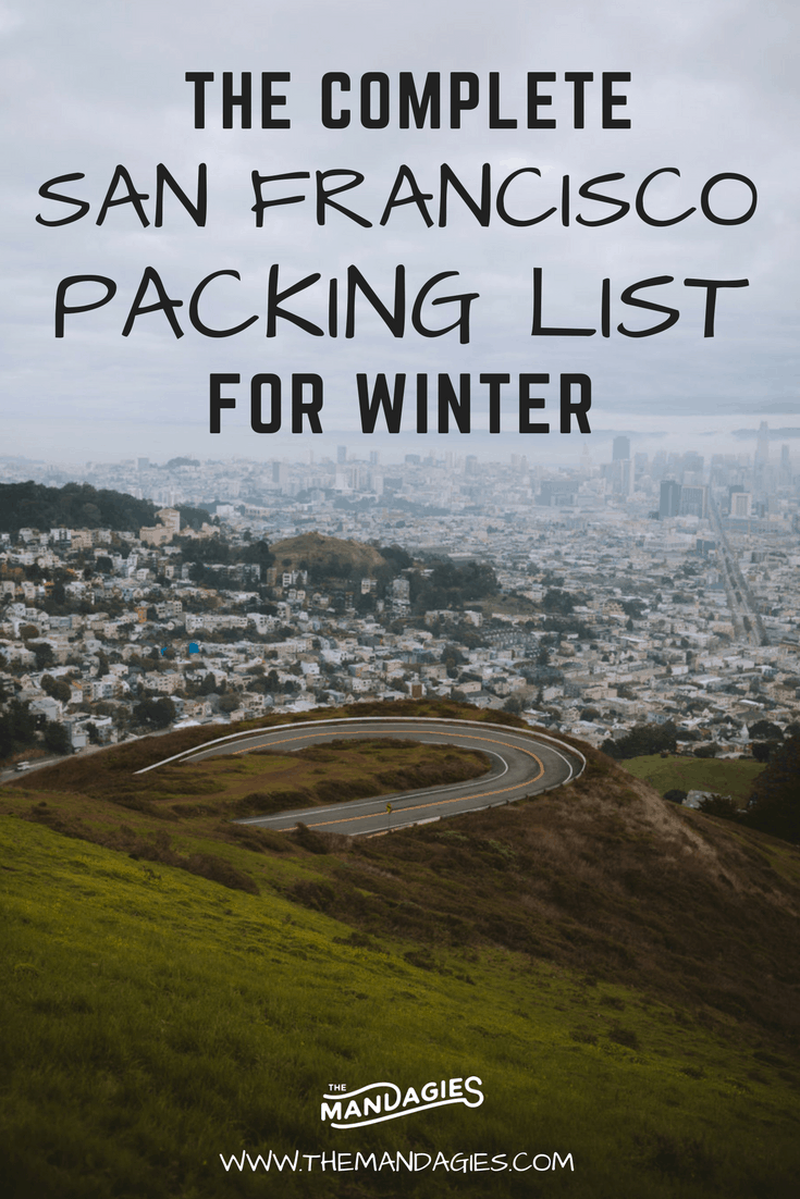Find out what you need for your packing list for San Francisco. We're covering everything from clothing, camera gear, and shoes for your perfect trip this winter season! #SanFrancisco #California #travel #winter #packinglist