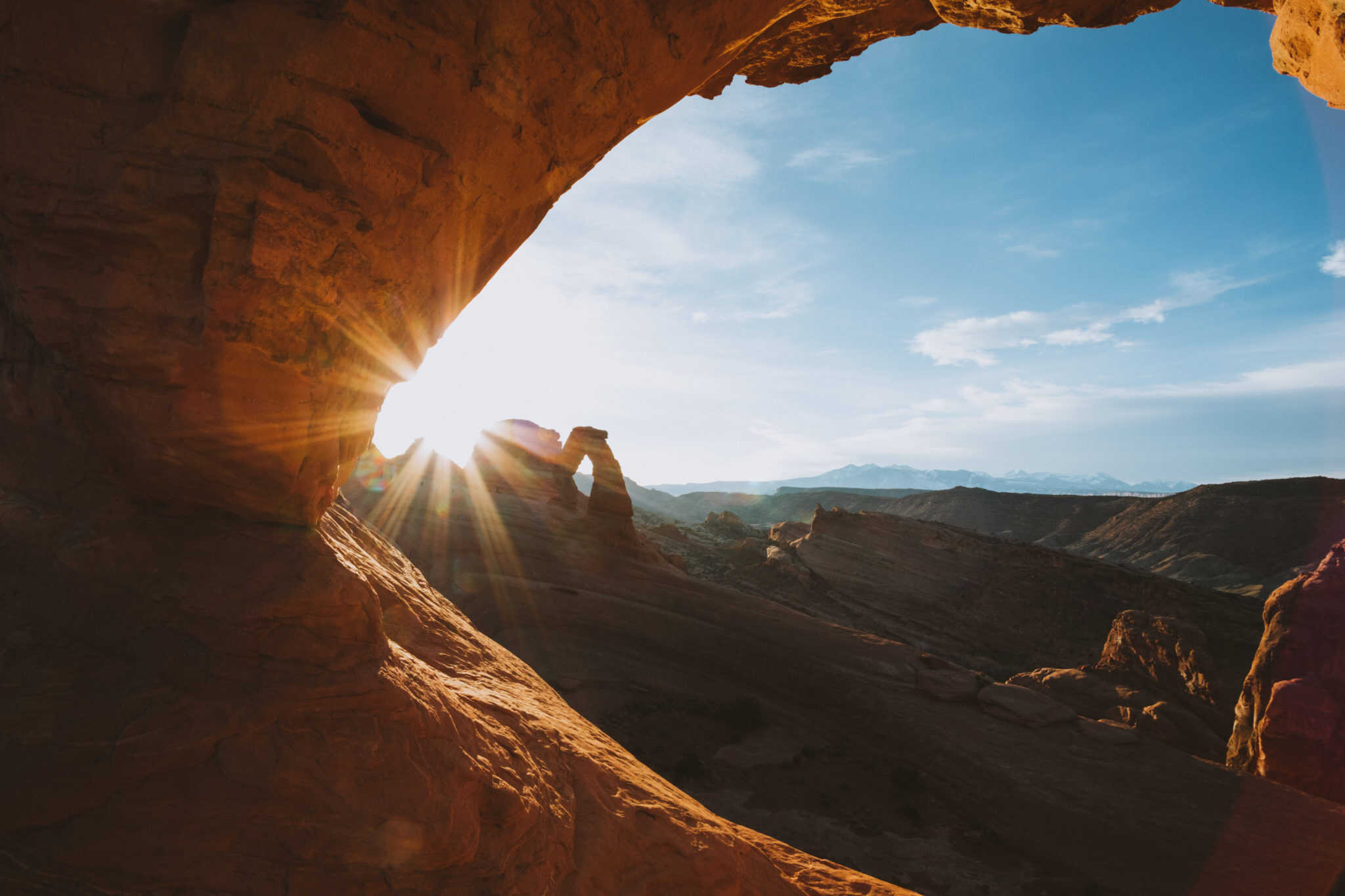 Delicate Arch Hike during sunrise