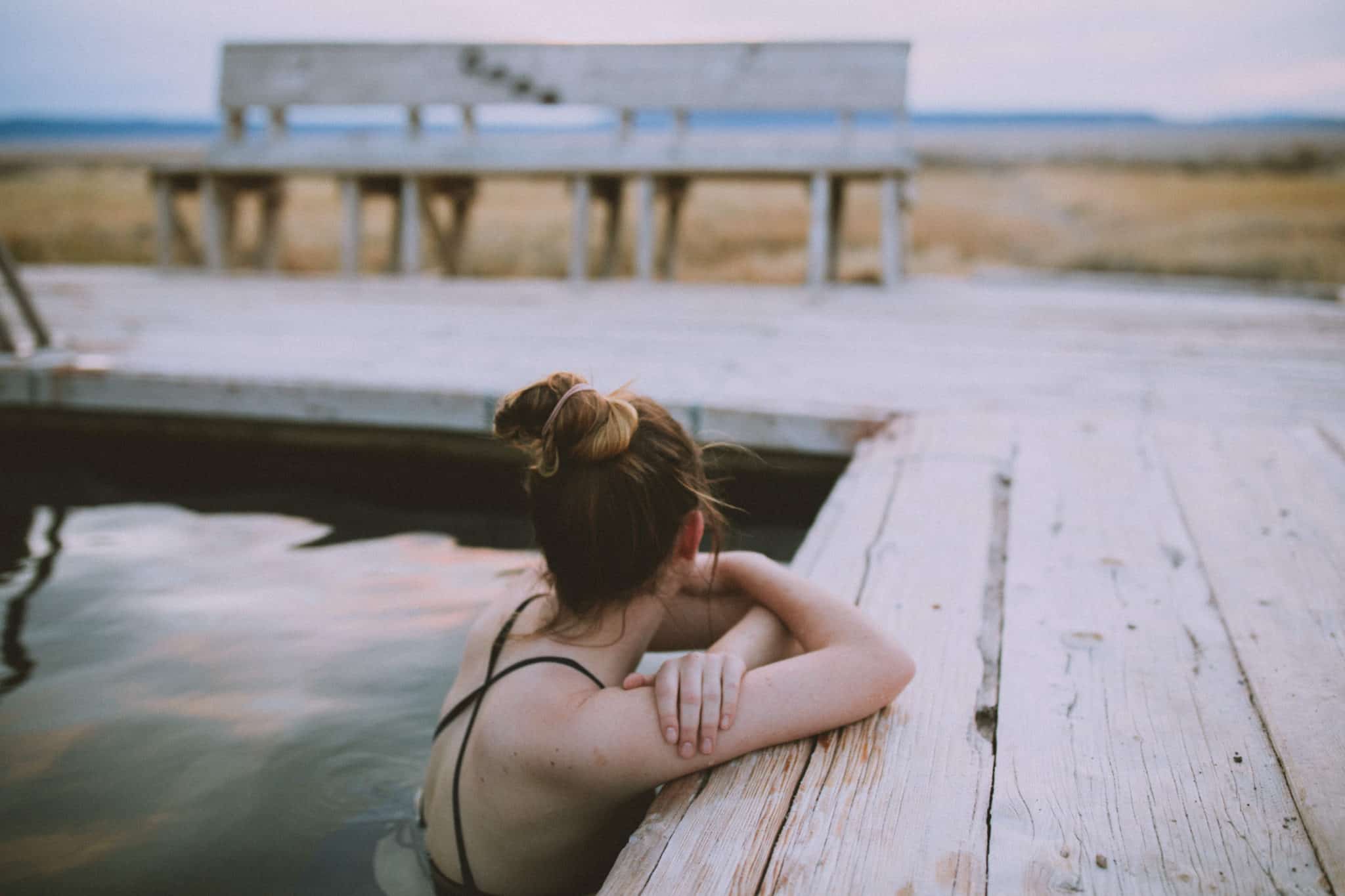 Emily at Alvord Hot Springs - Travel Photography Tips