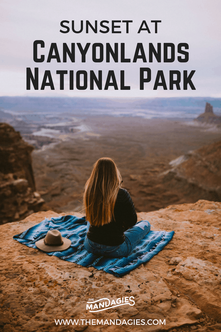 Ever wondered what a sunset would be like at Utah's Canyonlands National Park? We're sharing our experience at Candlestick Tower in this latest post. Click to find out what to expect here! #visitutah #utah #roadtrip #canyonlandsnationalpark #nationalpark
