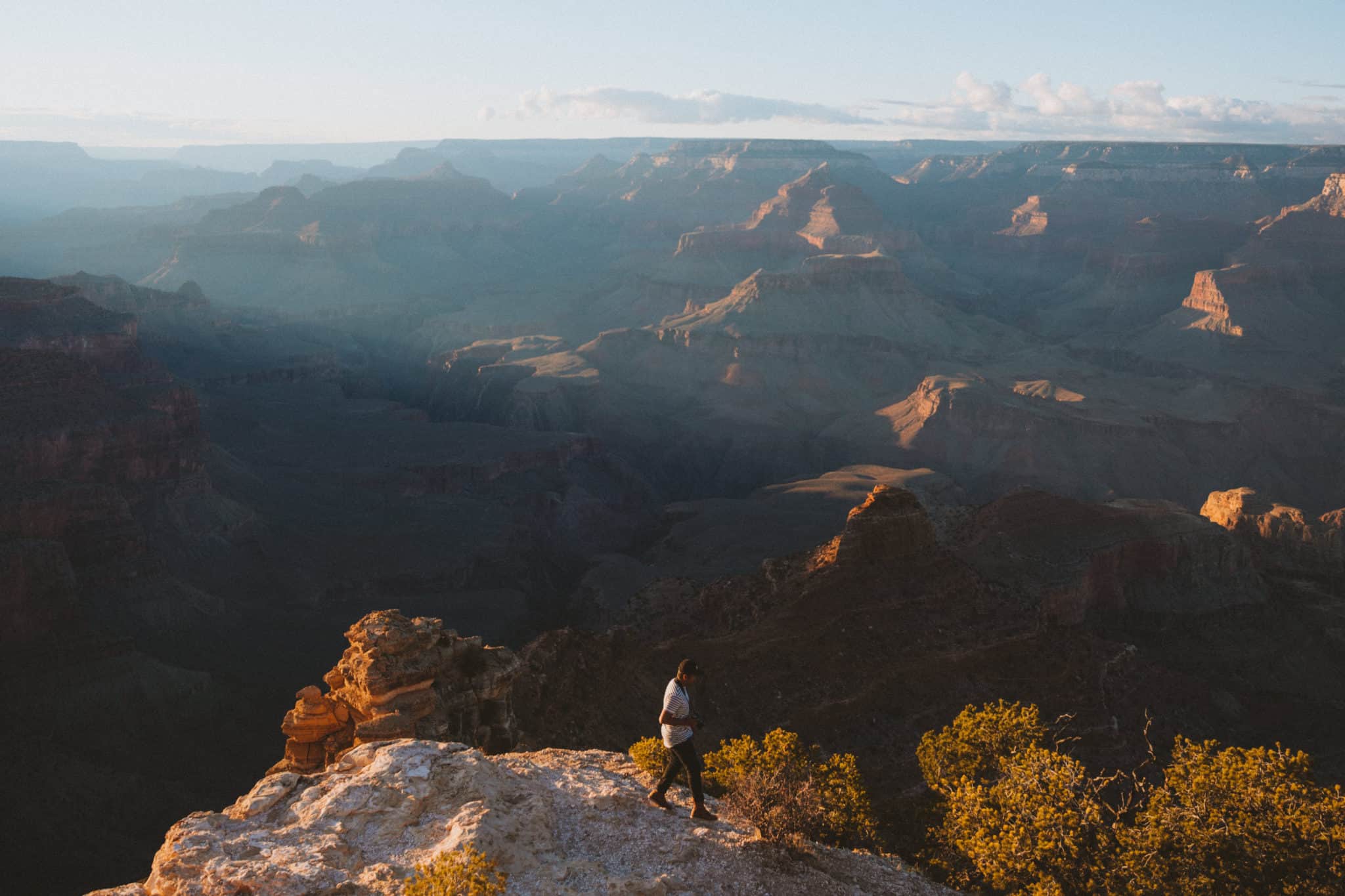 American Southwest road trip stops - Grand Canyon at sunset