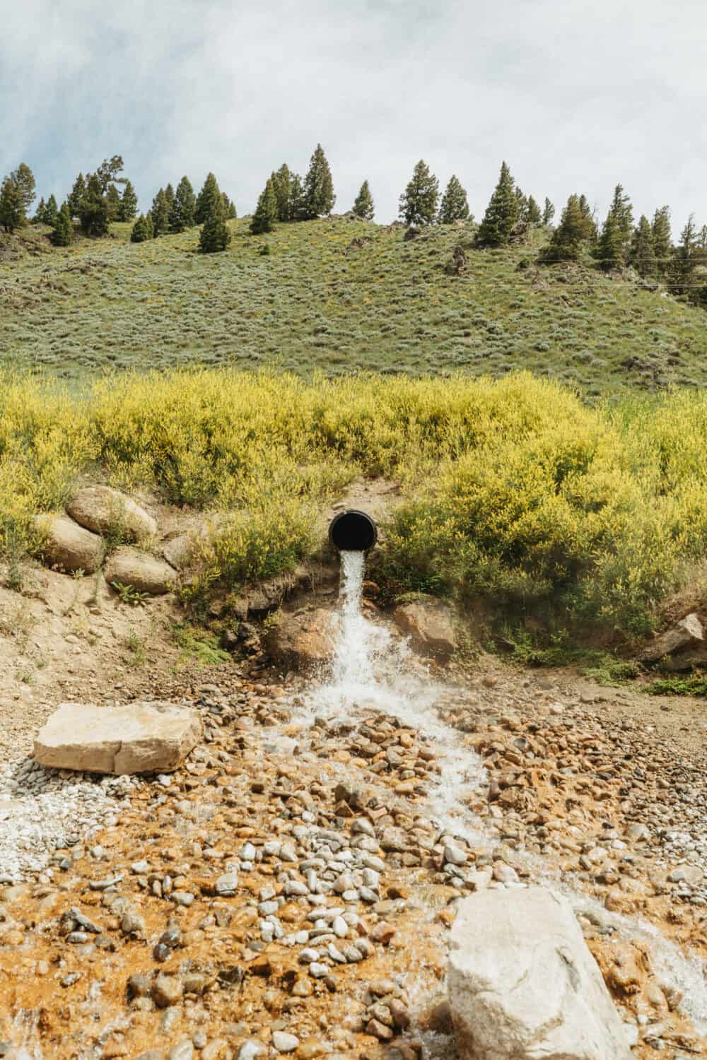 Natural Idaho Springs near Stanley, Idaho 