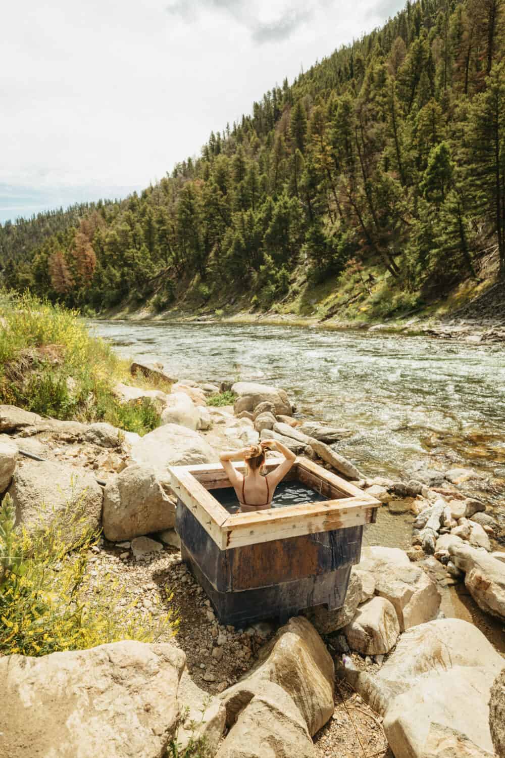 Sunbeam Hot Springs near Stanley, Idaho