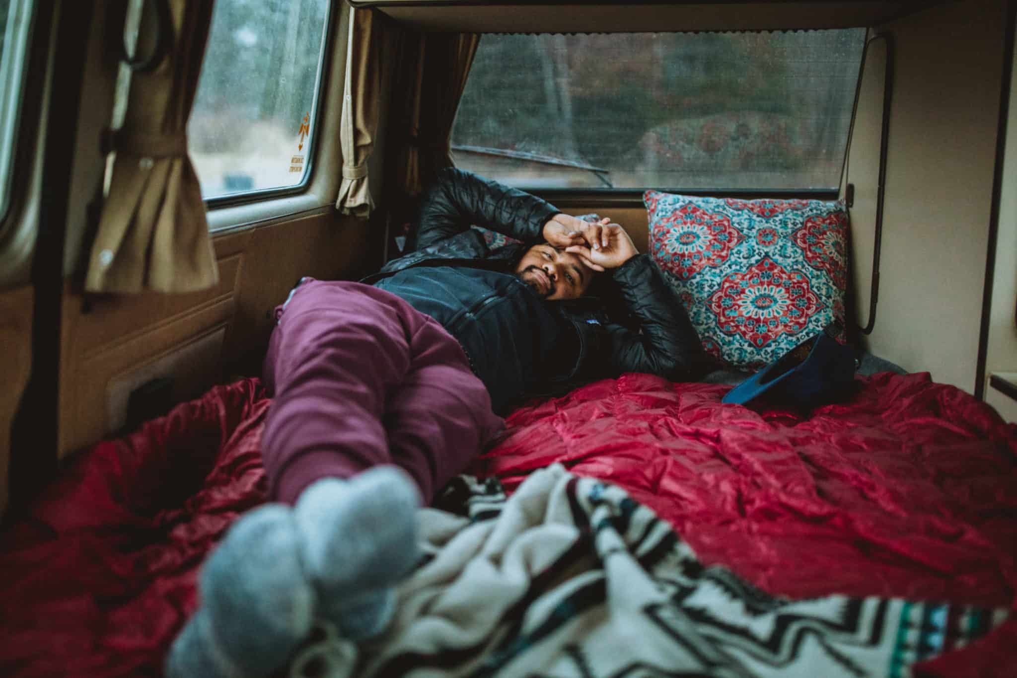 Sleeping In The VW Westfalia - TheMandagies.com