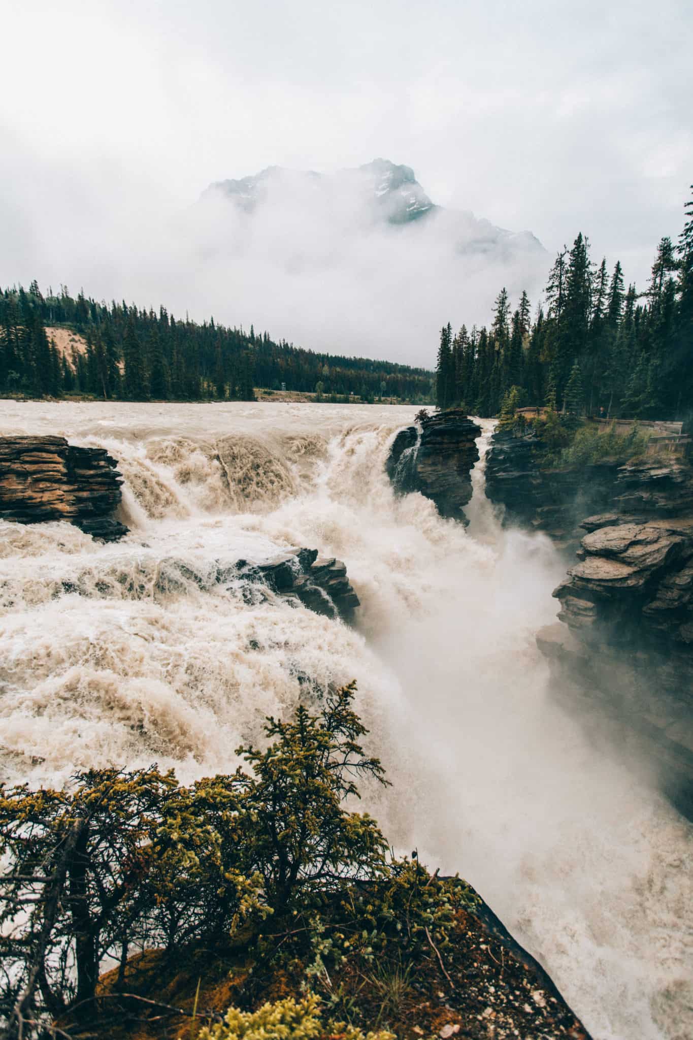 Easy Hikes In Jasper National Park - Athabasca Falls