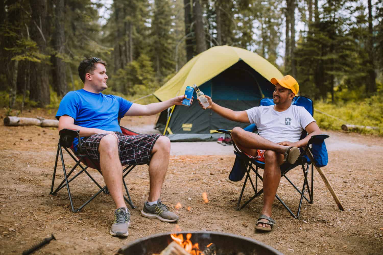 Tore and Berty camping at Lake Wenatchee