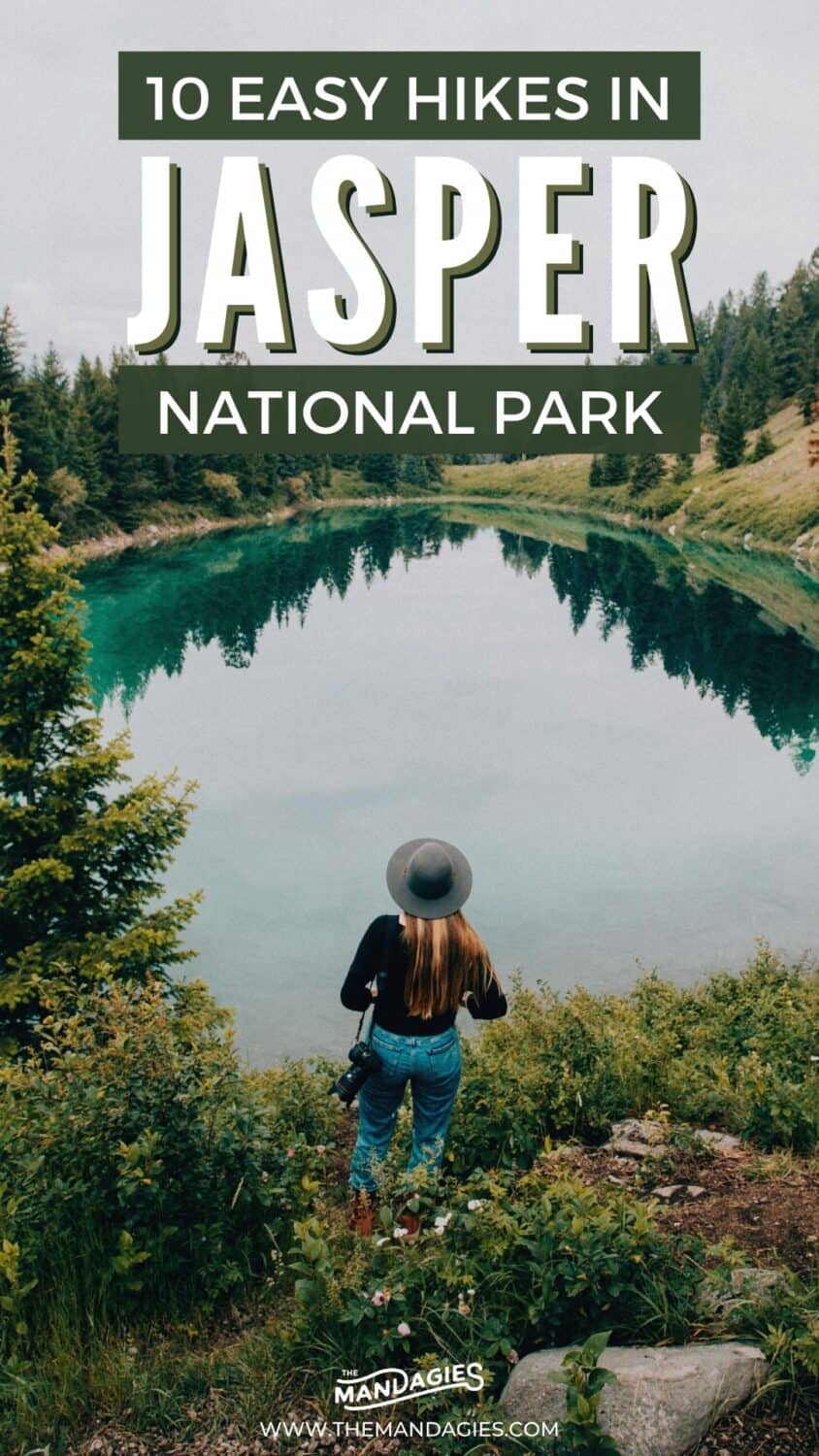 Discover some of the best and easiest hiking trails in Jasper National Park! It can sometimes be daunting to find Jasper hikes for kids, but these ones are easy enough for the whole family to enjoy! Save this for your next trip to Jasper National Park in Canada! #canada #jaspernationalpark #hiking #trails #jasper #canadianrockies #roadtrip #northamerica #travel