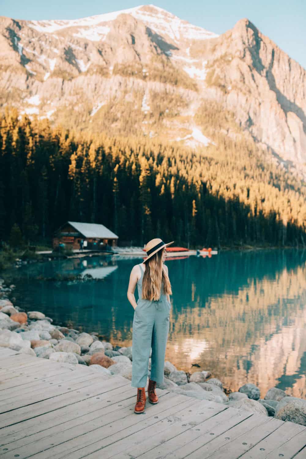 Emily Mandagie at Lake Louise, Banff, Alberta