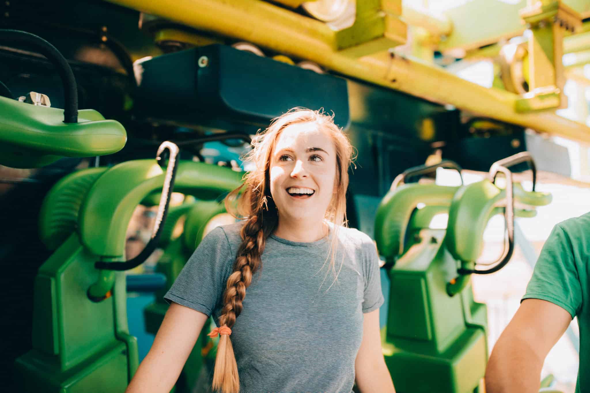 Emily Mandagie at Silverwood Theme Park - Northern Idaho Itinerary