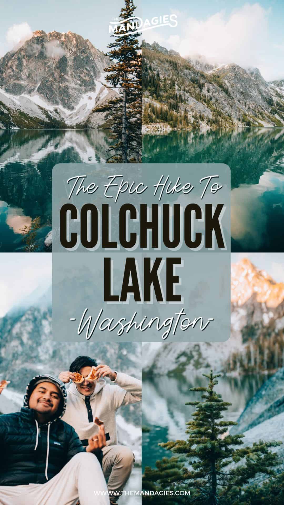 Hike one of the most beautiful trails in Washington state - Colchuck Lake hike! In this post, we're showing you everything you need to know about hiking to this lake in The Enchantments, what to pack for your hiking trip, beautiful PNW photos and more! Save this for your next trip to Washington! #washington #hiking #cascades #enchantments #summer #sunrise #photography #westcoast #PNW #pacificnorthwest #washingtonstate