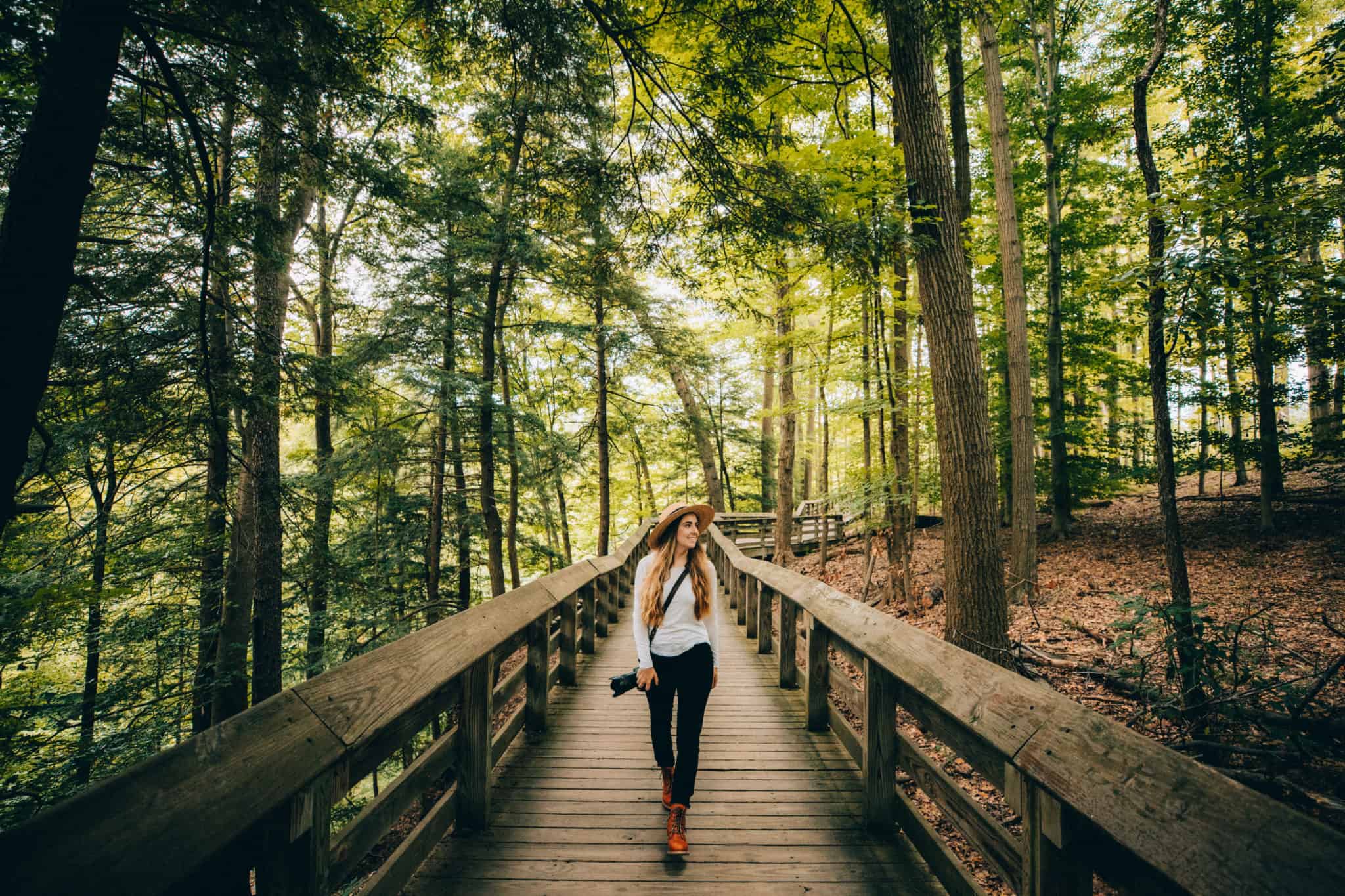 Emily at Brandywine Falls - Cuyahoga Valley National Park - TheMandagies.com