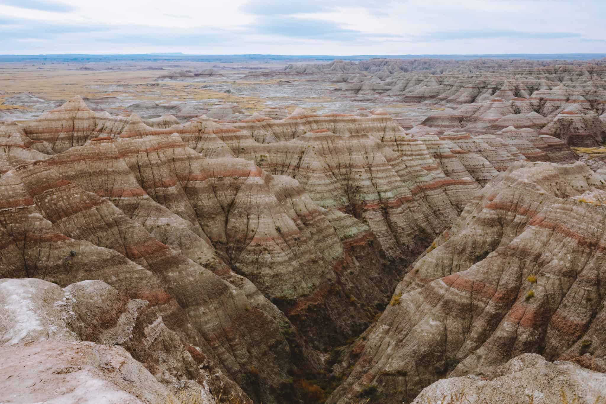 View of Badlands National Park