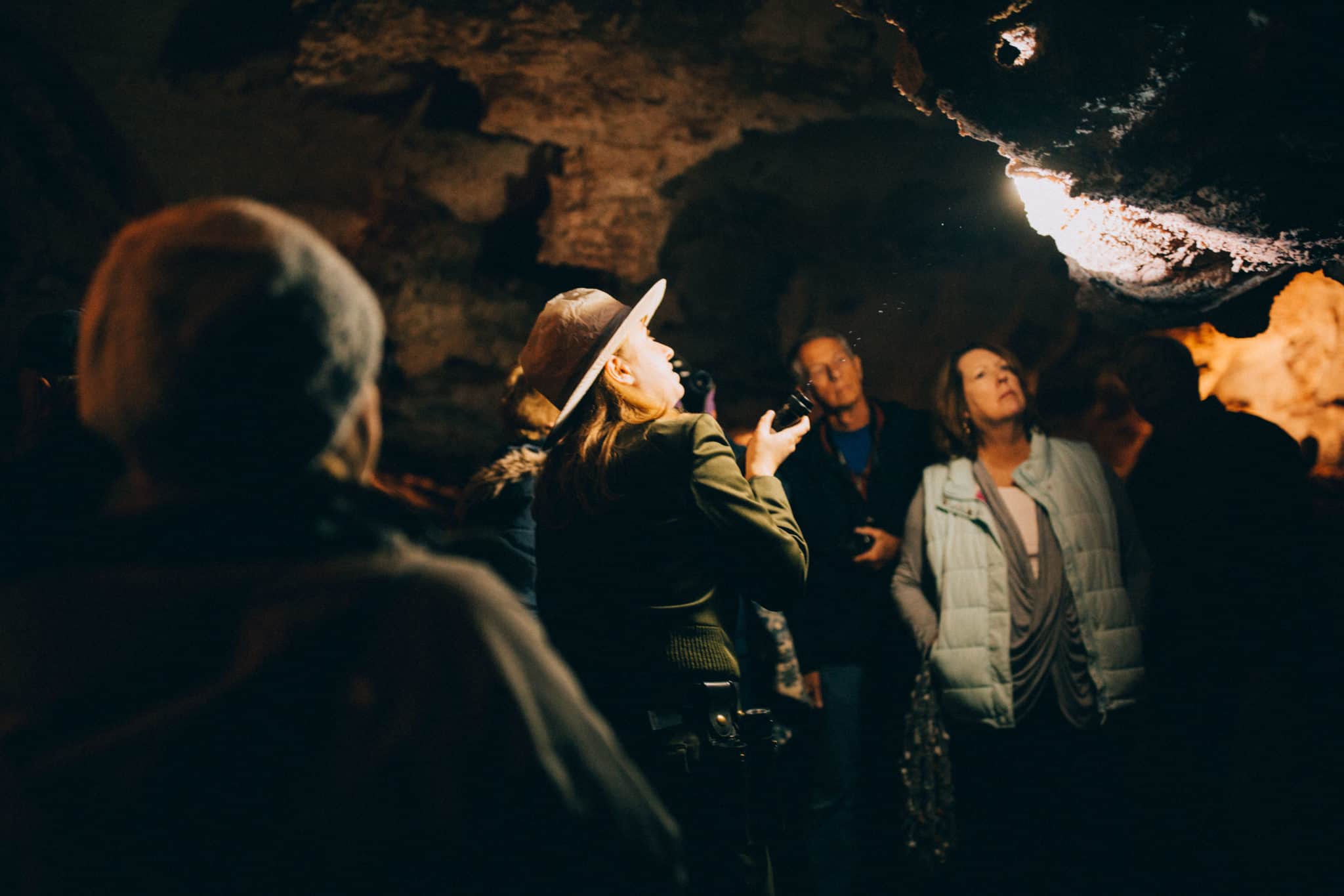 Ranger flashlight tour Wind Cave National Park