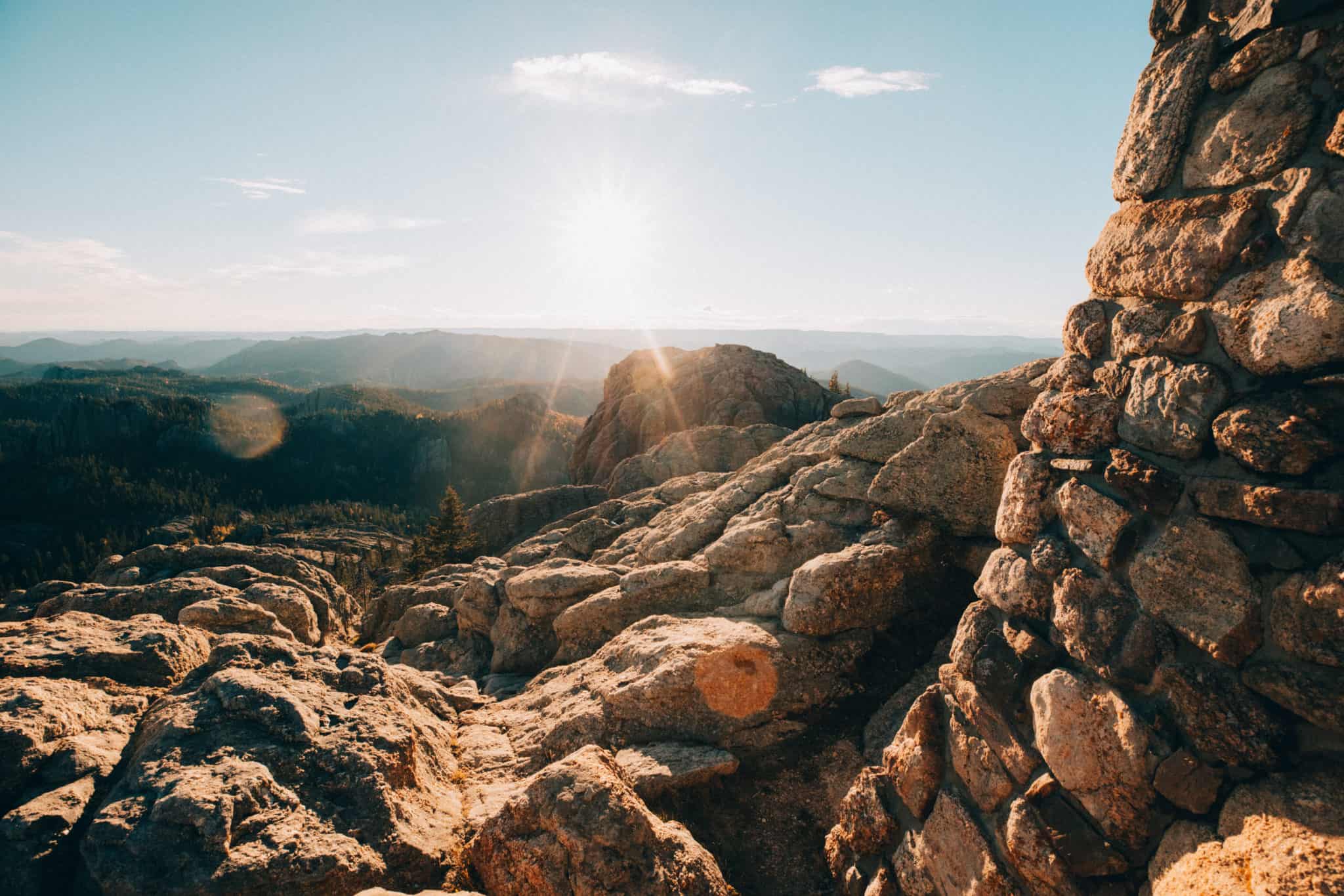 Granite views from Black Elk Peak, South Dakota