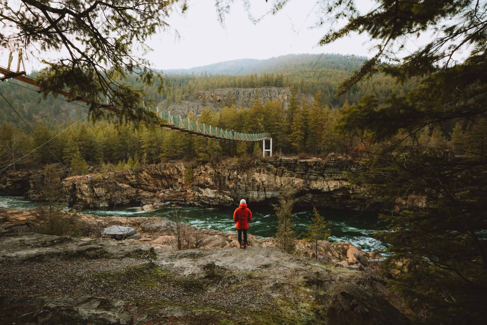 How To Reach Montana’s Hidden Kootenai Falls Swinging Bridge On Your Next Inland Northwest Adventure