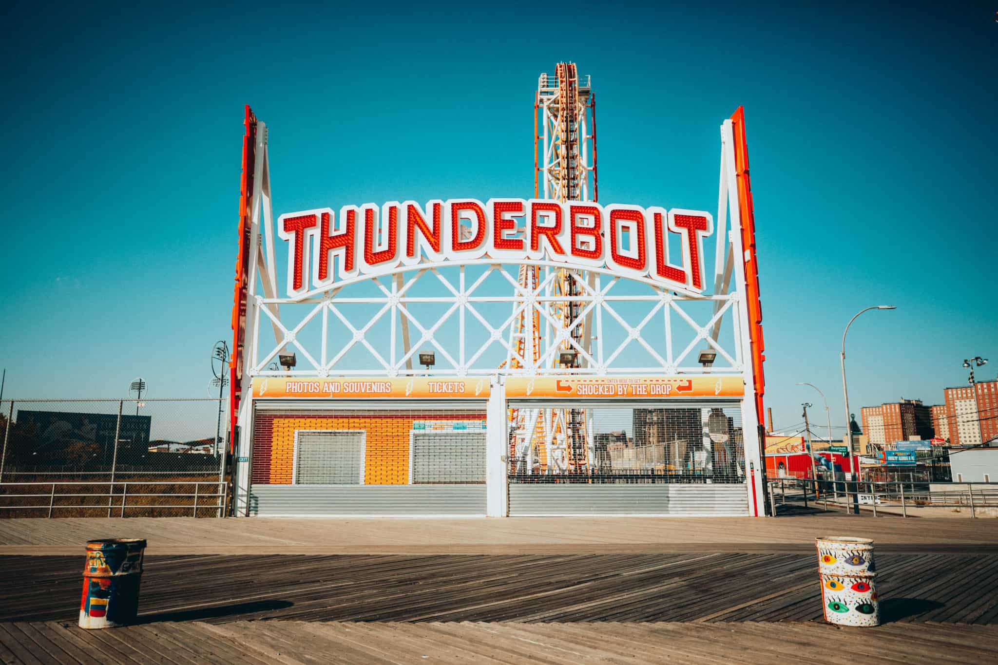 Thunderbolt Sign at Coney Island - Instagram Spots In NYC