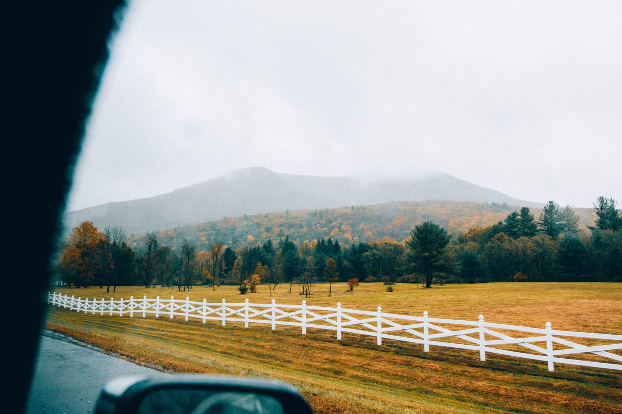 Beautiful farmland and fall colors in Upstate New York