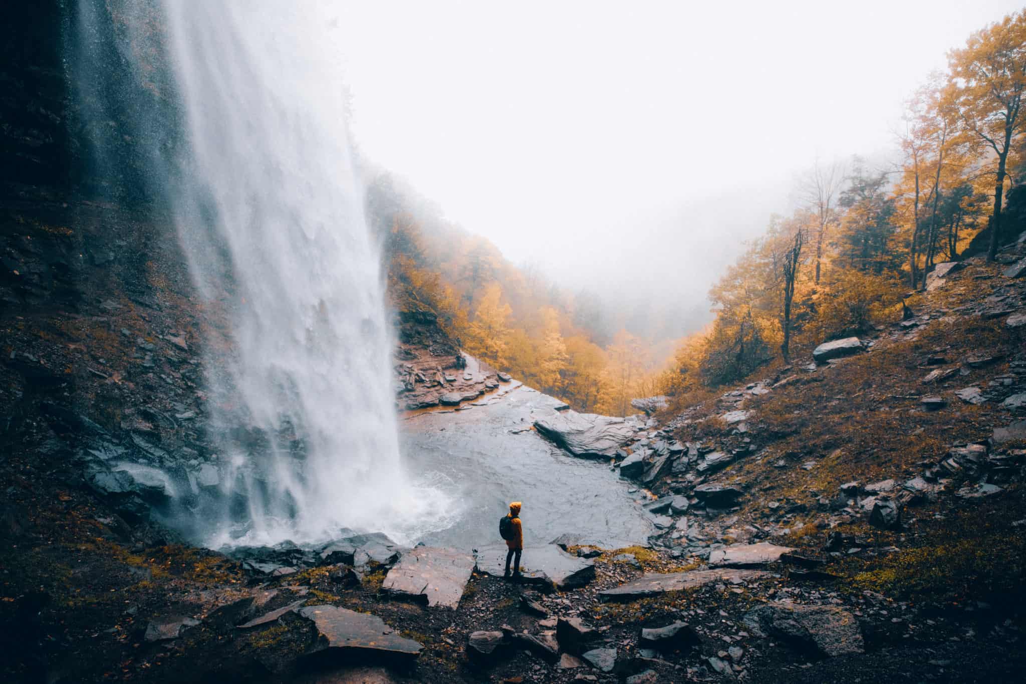 Berty Mandagie at Kaaterskill Falls, NY