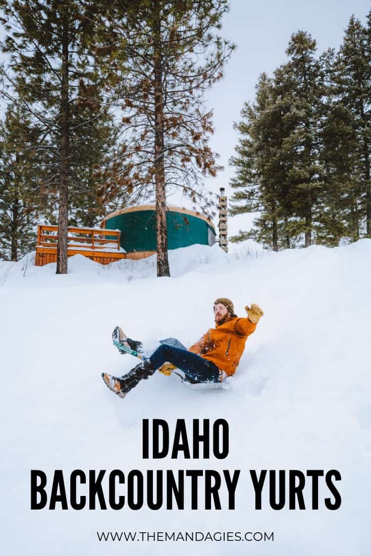 Make your next camping trip one for the books and stay in an Idaho backcountry yurt! Read the ultimate guide to backcountry yurt camping, complete with trail maps, packing lists, winter activities and so much more! #yurt #camping #snowshoeing #idaho #boise #winter #wintercamping #boisenationalforest #idahocity #adventure