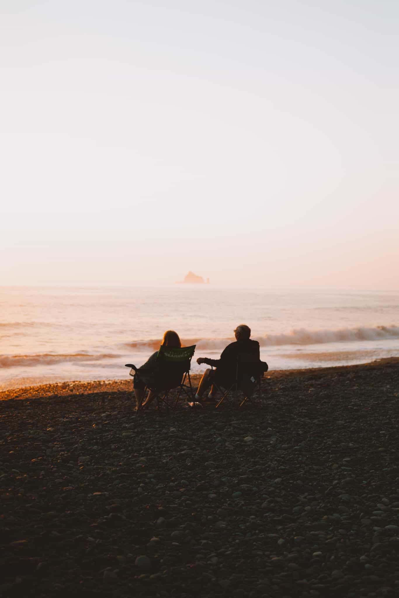 mystery couple at Rialto Beach, Olympic National Park