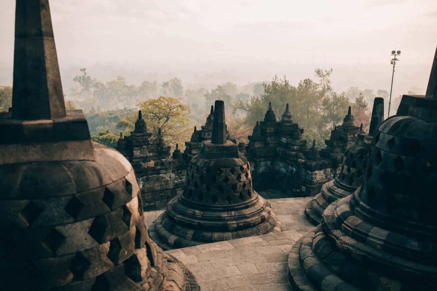 Borobudur Sunrise at Stupas - TheMandagies.com