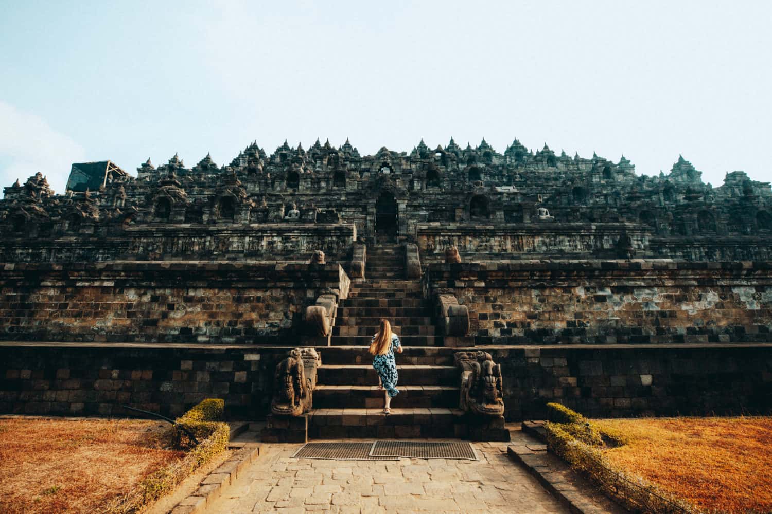 Emily Mandagie at Borobudur Temple in Yogyakarta, Indonesia - TheMandagies.com