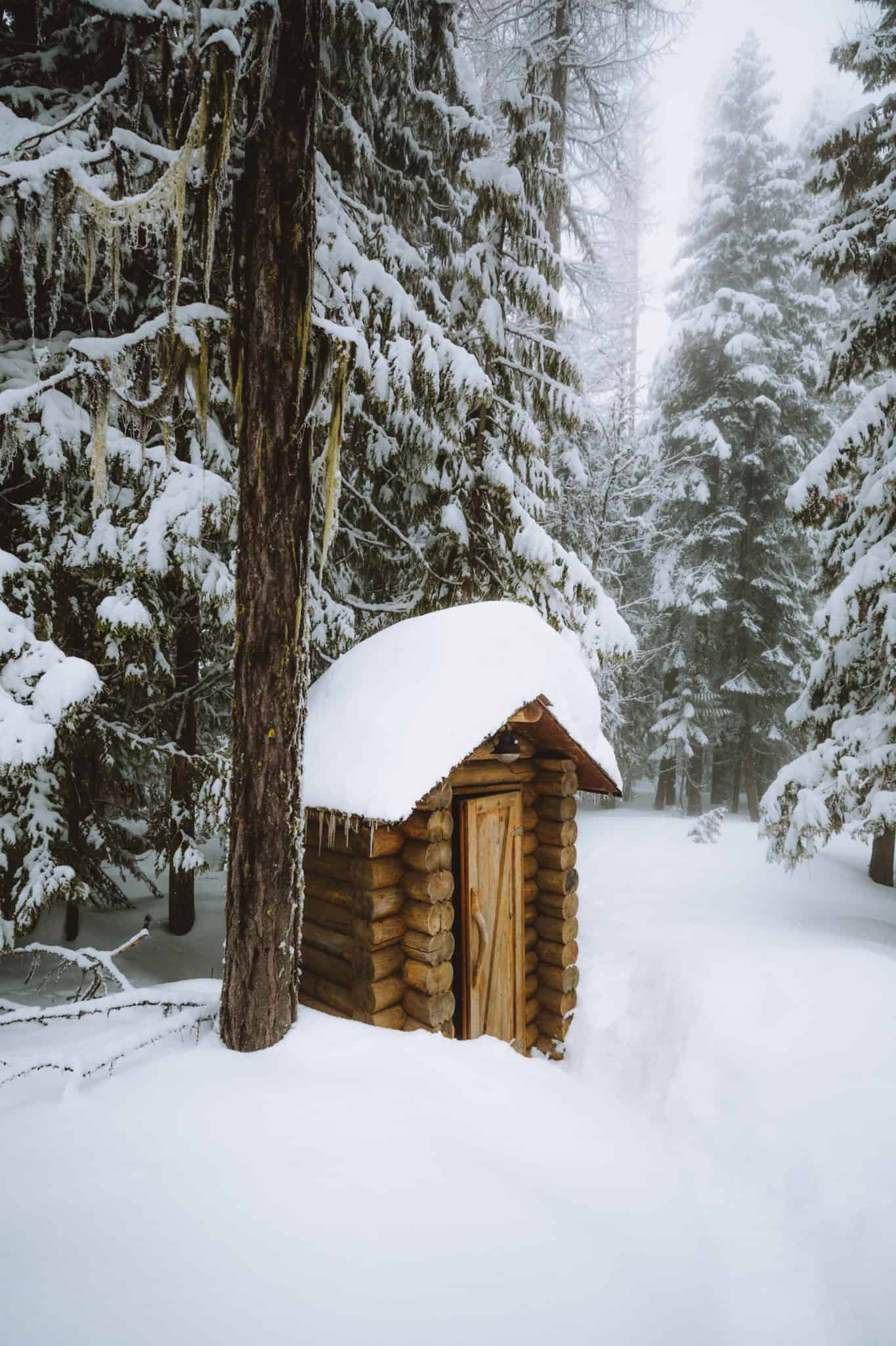 Outhouse at Crystal Peak Lookout