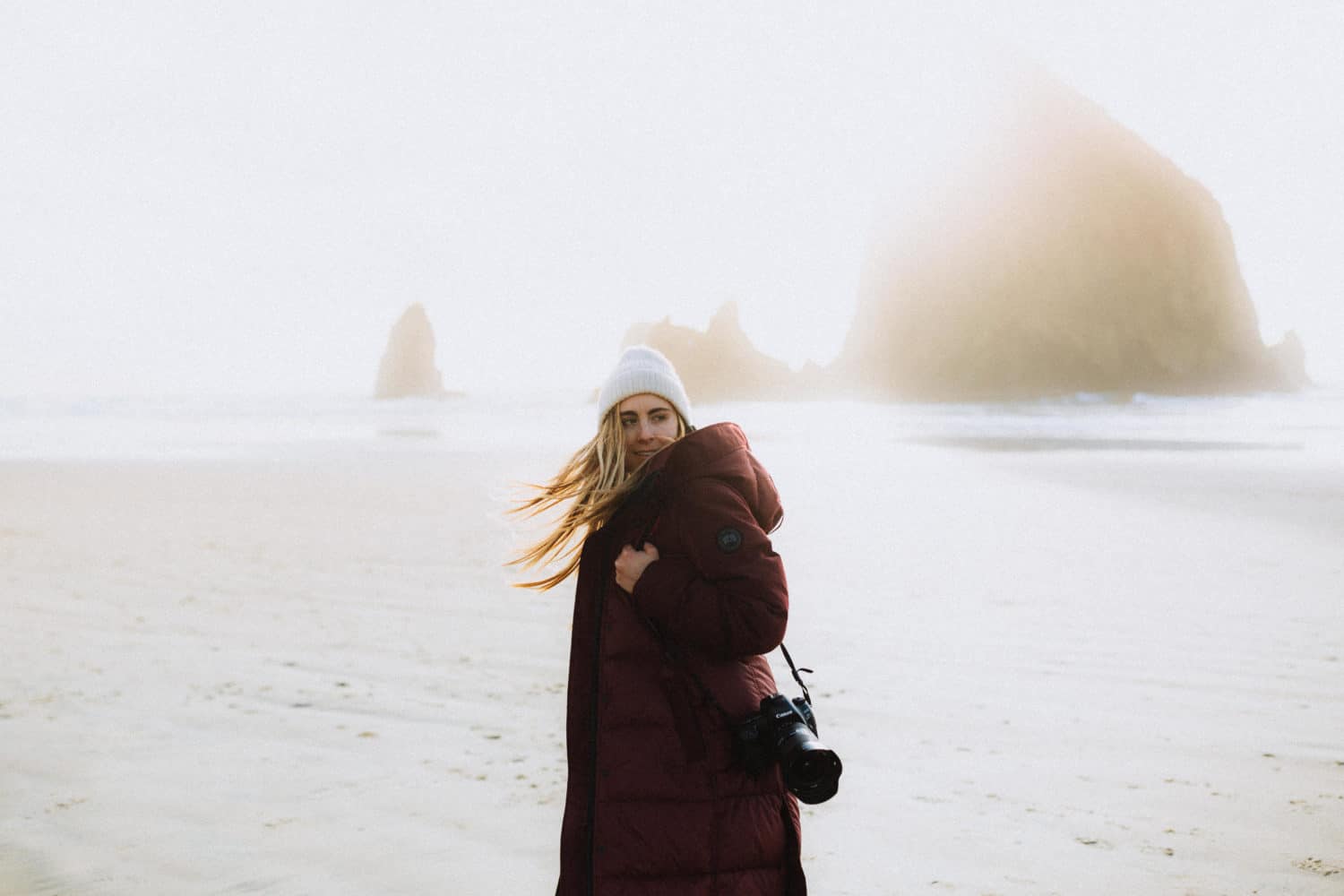 Emily Mandagie in Cannon Beach, The Oregon Coast - TheMandagies.com