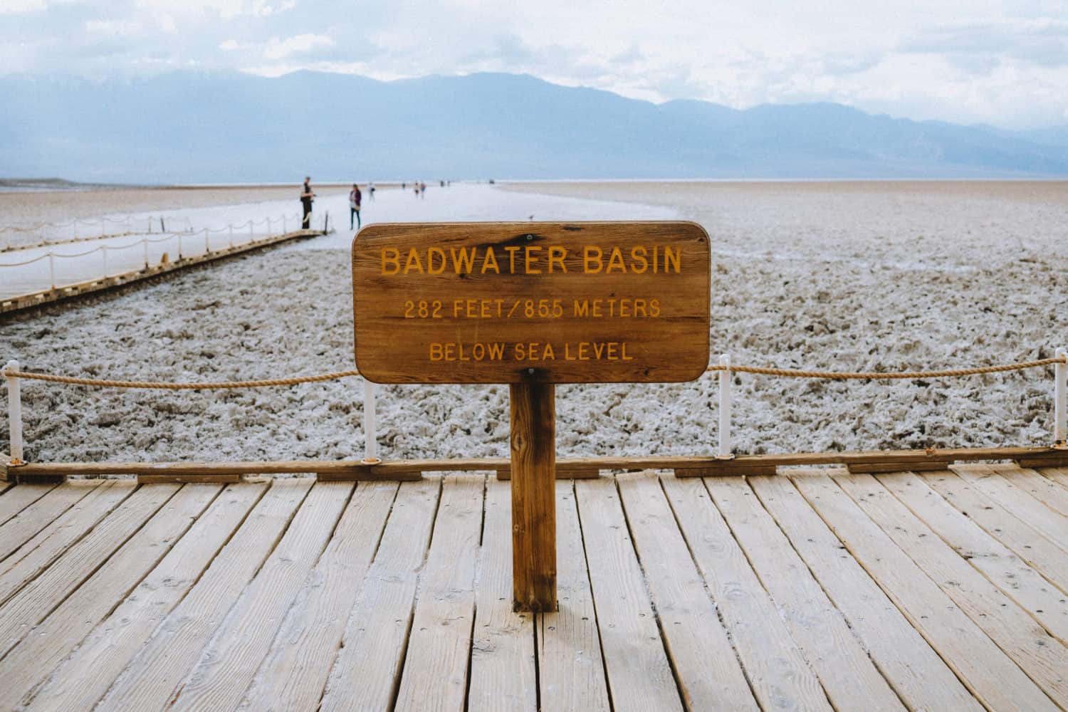 Badwater Basin Sign - Death Valley National Park