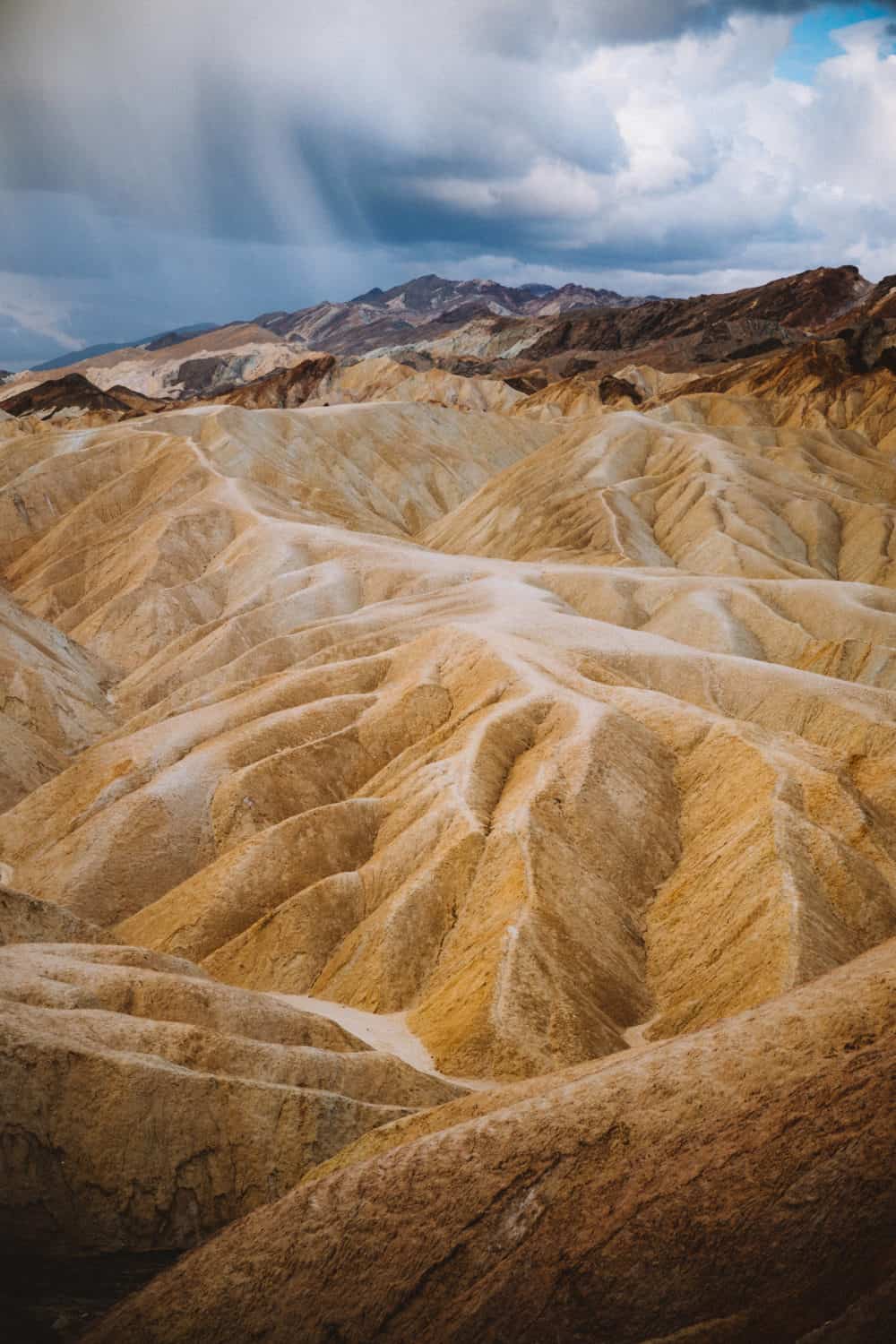 Zabriskie Point at sunrise in Death Valley National Park - TheMandagies.com